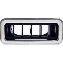 Rectangle ProLine Streamline Vent 1-3/4"x 4" - Black/Polish