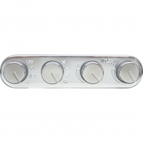 4 Knob Gen II Streamline Control Panel - Polished