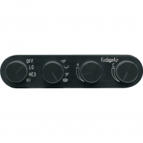 4 Knob Gen II Streamline Control Panels - Black