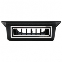 Rectangle Under Dash Mount A/C Vent - Black