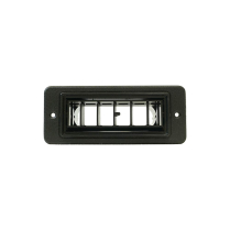 Rectangular Louver with Mounting Bezel 4.98 x 2.06 - Black