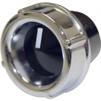 1950's Chevy Style A/C Unit Replacement Knob - Black/Chrome