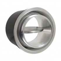 Round ProLine Rotary Vane A/C Vent 2.73" OD - Clear Anodized