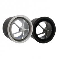Round ProLine Spyder A/C Vent 2.73" OD - Black Anodized