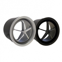 Round ProLine LoPro Penta A/C Vent 2.73" OD - Black Anodized