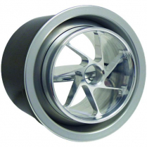 Round ProLine Seven Slyder A/C Vent - Clear Anodized