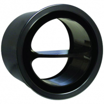 Round Planar A/C Vent - Black Anodized