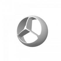 Round Trident Astro A/C Vent Ball - Clear Anodized