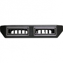 Under Dash Double Louver A/C Vent 2"- Black/Chrome Trim