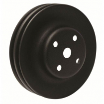 Mopar 318-360 2 Groove Crank Pulley - Black