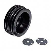 383-440 Mopar 4 Groove Crankshaft Pulley - Black