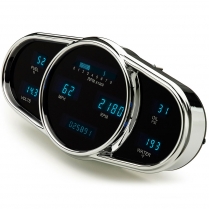 6-Gauge Universal Elliptical VFD Gauge Kit - Teal