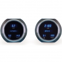 1951-52 Ford Pickup Truck VFD Digital Gauge Kit - Teal
