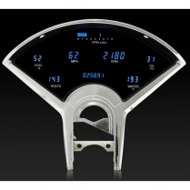 1955-56 Chevy Passenger Car VFD Gauge Kit - Blue/Teal