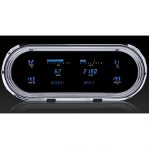 1963-65 Nova & Chevy II VFD Digital Gauge Kit - Blue/Teal
