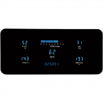 1963-72 Jeep Wagoneer & J Trucks VFD Gauge Kit - Blue Lens