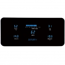 1963-72 Jeep Wagoneer & J Trucks VFD Gauge Kit - Teal Lens