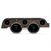 1968 Mustang VFD Gauge Kit w/Woodgrain - Blue Lens