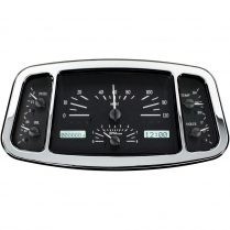 1933-34 Ford Pass Car VHX Gauge Kit - Black/White