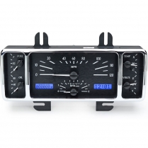 1940 Ford Car & 40-47 Pickup VHX Gauge Kit - Black/Blue