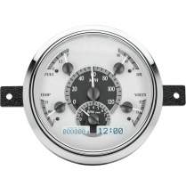 1949-50 Ford Pass Car VHX Gauge Kit - Silver/White