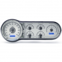 1953-54 Chevy Passenger Car VHX Gauge Kit - Silver/Blue