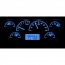 1953-55 Ford Pickup Truck VHX Gauge Kit - Silver/Blue