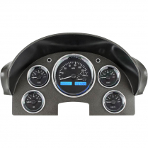1956 Ford Passenger Car VHX Gauge Kit - Black/Blue
