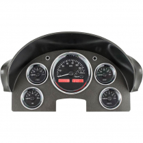 1956 Ford Passenger Car VHX Gauge Kit - Black/Red
