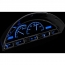 1956 Ford Pickup Truck VHX Gauge Kit - Black/Blue