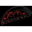 1956 Ford Pickup Truck VHX Gauge Kit - Black/Red