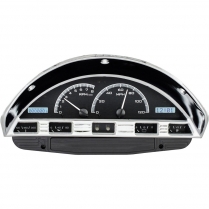1956 Ford Pickup Truck VHX Gauge Kit - Black/White