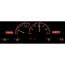 1956 Ford Pickup Truck VHX Gauge Kit - Silver/Red