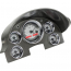 1956 Ford Passenger Car VHX Gauge Kit - Silver/Red