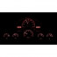 1958-62 Corvette VHX Gauge Kit - Black/Red