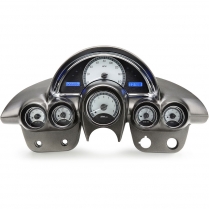 1958-62 Corvette VHX Gauge Kit - Silver/Blue