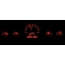 1959-60 Impala & El Camino VHX Gauge Kit Carbon Fiber/Red
