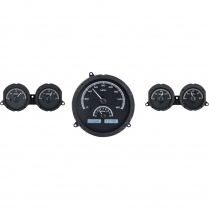 1959-60 Impala & El Camino VHX Gauge Kit Black/White