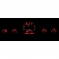 1959-60 Impala & El Camino VHX Gauge Kit - Silver/Red