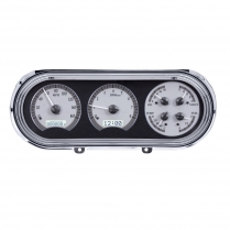 1963-65 Nova & Chevy II VHX Gauge Kit - Silver/White