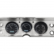 1964-65 Chevelle VHX Gauge Kit - Black/White