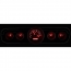 1965-66 Mustang VHX Gauge Kit - Silver/Red