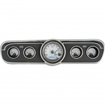 1965-66 Mustang VHX Gauge Kit - Silver/White