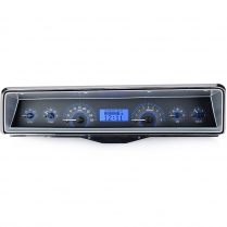 1966-67 Nova VHX Gauge Kit - Carbon Fiber/Blue
