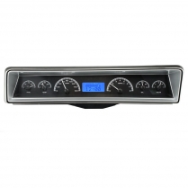 1966-67 Nova VHX Gauge Kit - Black/Blue