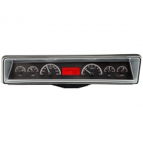 1966-67 Nova VHX Gauge Kit - Black/Red