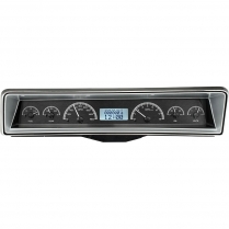 1966-67 Nova VHX Gauge Kit - Black/White