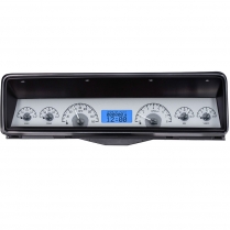 1966-67 Nova VHX Gauge Kit - Silver/Blue