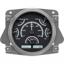 1966-77 Ford Bronco VHX Gauge  Kit - Black/White