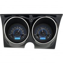 1967-68 Camaro/ Firebird VHX Gauge Kit - Carbon Fiber/Blue